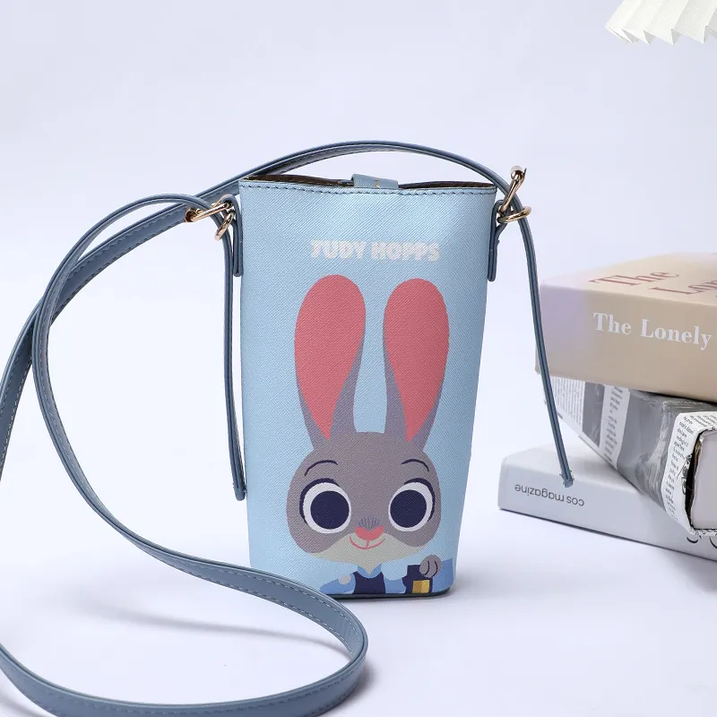 MESUCA Disney Collection Synthetic Leather One Shoulder Crossbody Cell Phone Pouch Women's Multicolor-1