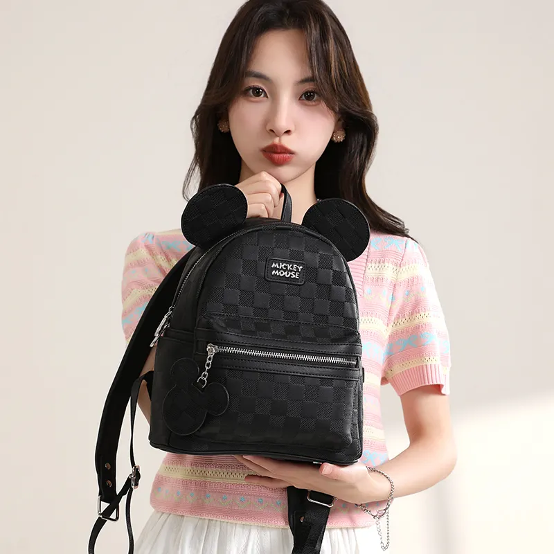 MESUCA Disney Collection Synthetic Leather Backpack Women's Black-1