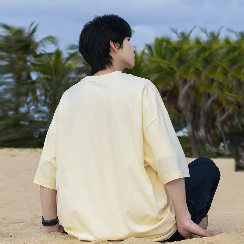 FUERZA Drop Shoulder Sleeve T Shirt Unisex-14