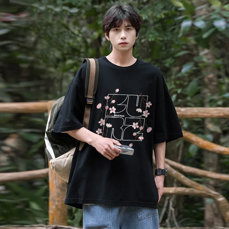 FUERZA Drop Shoulder Sleeve T Shirt Unisex-7