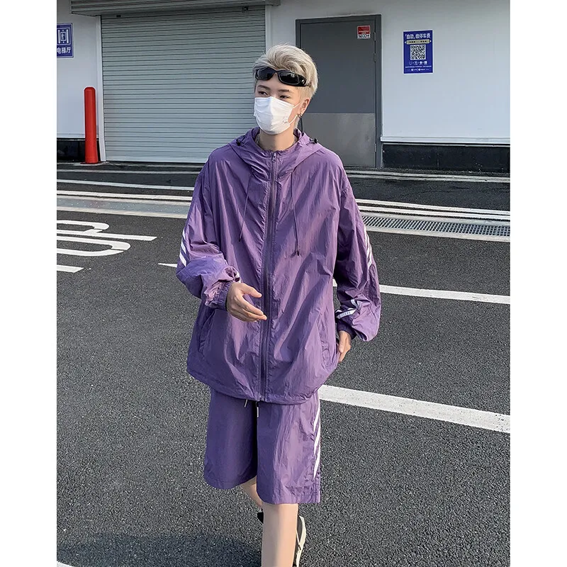 YPL Super Light Breathable Quick Dry UV Protection Sun Protection Clothing Unisex Two Piece Set-3