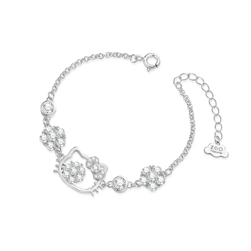 Sanrio S925 Silver Bracelet, Gift Box Set Women's-3