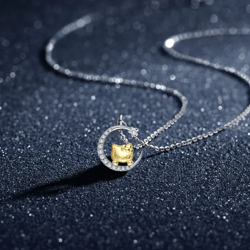 Sanrio S925 Silver, Princess On The Run, Collarbone Chain Necklace, Gift Box Set Women's-5