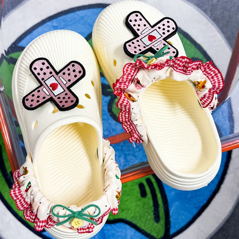 Bandage Princess Style Trendy Cave Shoes Women's Ecru Adjustable-5