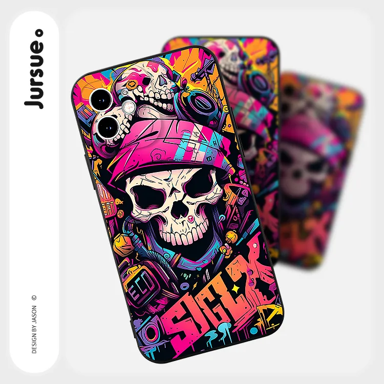 JURSUE TPU Material Phone Cases Compatibility With IPhone 16/15/14/13/12/11 Pro Max/SE 2020/XR/XS/8/7 Plus Trendy-4