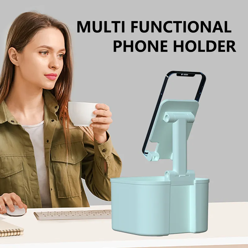 JURSUE Phone Stands Storage Stand Foldable Storage Tablet Stand-2