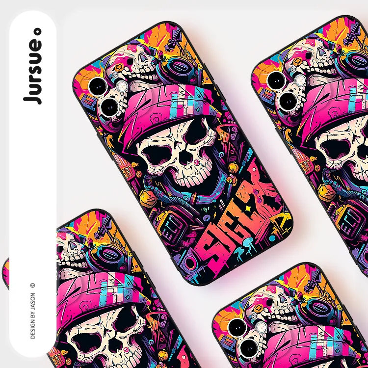 JURSUE TPU Material Phone Cases Compatibility With IPhone 16/15/14/13/12/11 Pro Max/SE 2020/XR/XS/8/7 Plus Trendy-5