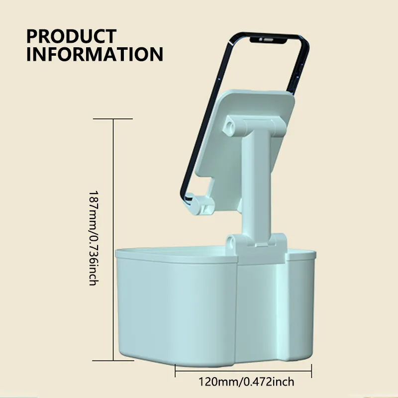 JURSUE Phone Stands Storage Stand Foldable Storage Tablet Stand-5