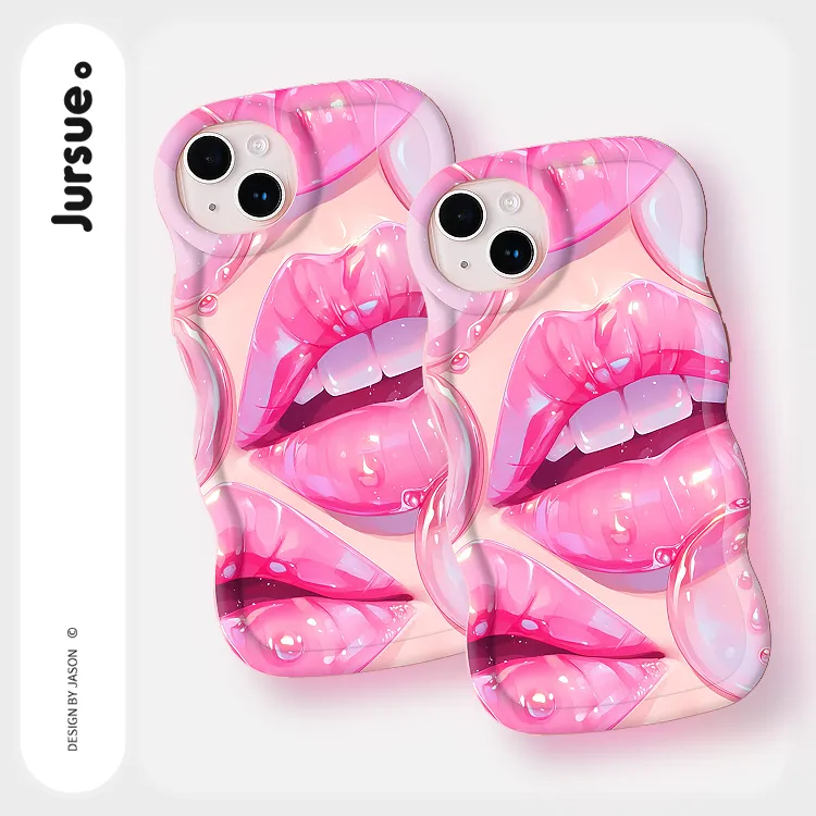 JURSUE TPU Material Phone Cases Compatibility IPhone15/14/13/12/11ProMa Western Trendy Sweet Style-4