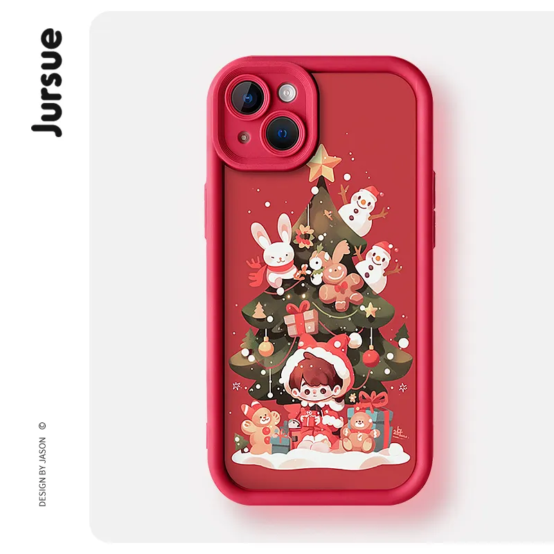 JURSUE TPU Material Phone Cases Compatibility With IPhone 16/15/14/13/12/11 Pro Max/SE 2020/XR/XS/8/7 Plus Cute Style-1