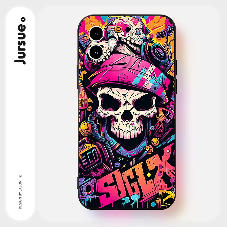 JURSUE TPU Material Phone Cases Compatibility With IPhone 16/15/14/13/12/11 Pro Max/SE 2020/XR/XS/8/7 Plus Trendy-1