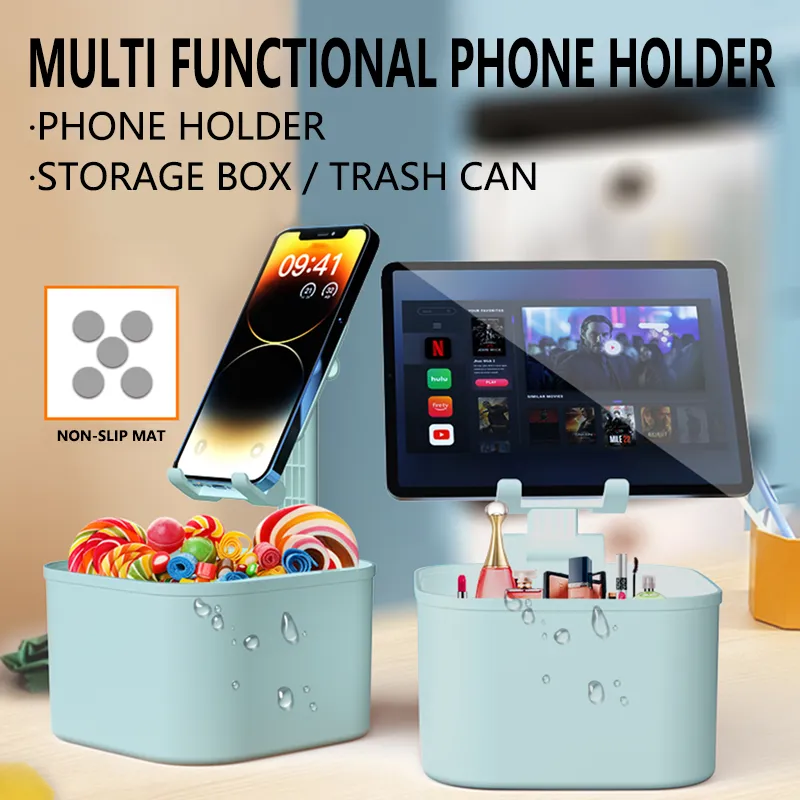 JURSUE Phone Stands Storage Stand Foldable Storage Tablet Stand-1