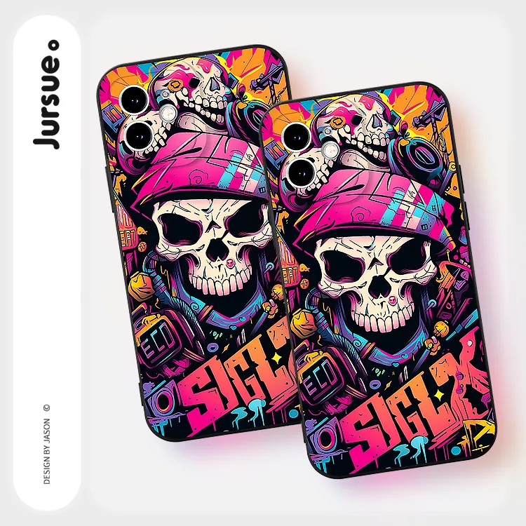 JURSUE TPU Material Phone Cases Compatibility With IPhone 16/15/14/13/12/11 Pro Max/SE 2020/XR/XS/8/7 Plus Trendy-3