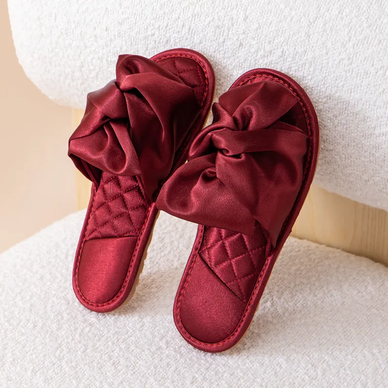 Yalu Wedding Slippers Red Couple Advanced Luxurious Comfort New Marriage Celebration Slippers Home Slippers-1