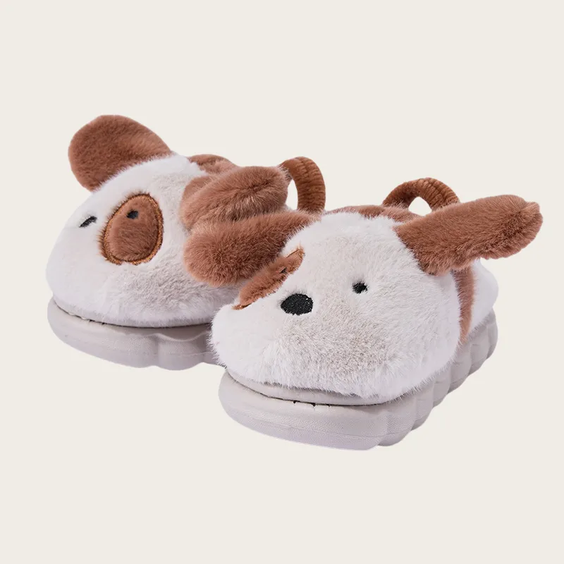 Yalu Cotton Slippers For Fall And Winter, Home Indoor Warm Cartoon For Men And Women's, Home Slippers-17