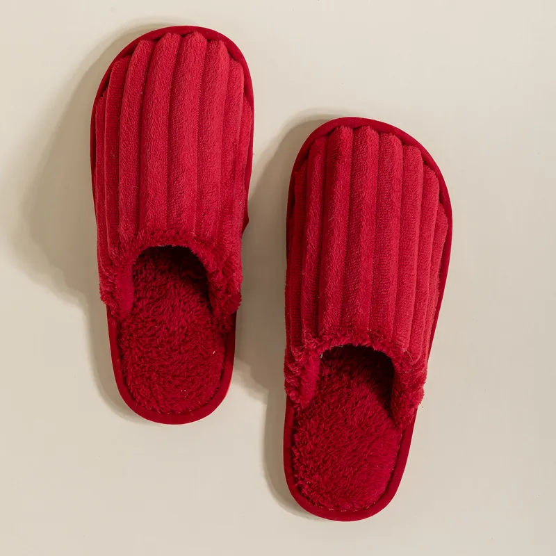 Yalu Wedding Slippers Red New Marriage Celebration Bride Wedding Groom Couple's Fall And Winter-7