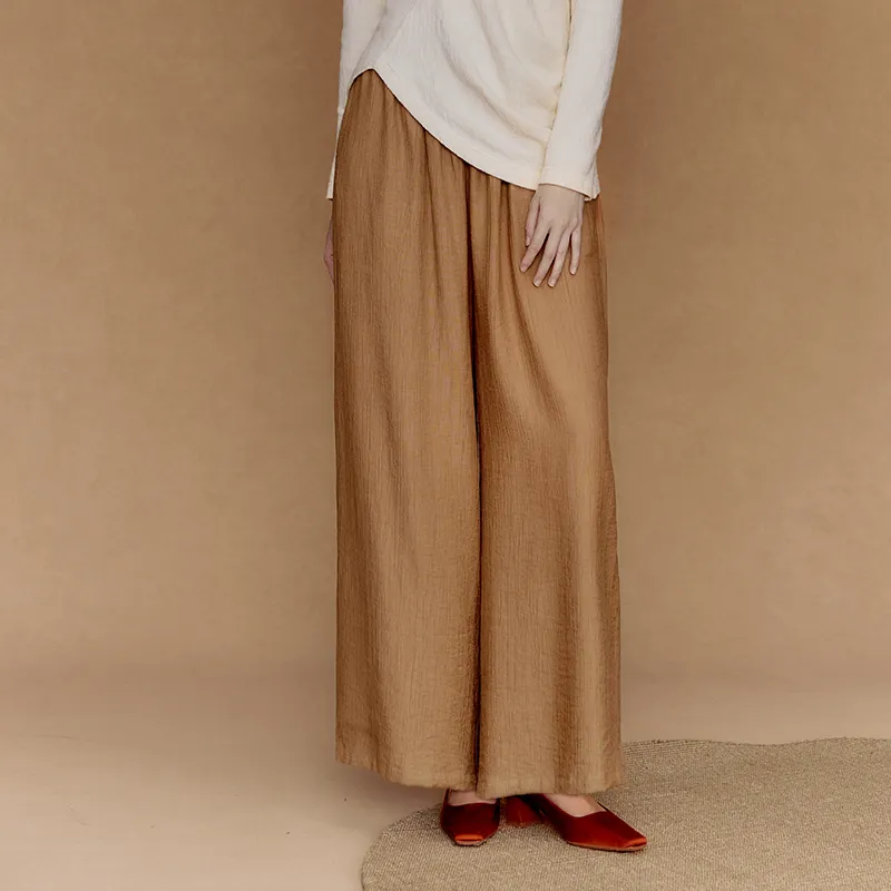 Ginger Casual Pants Women's Antumn Leaves Yellow-2