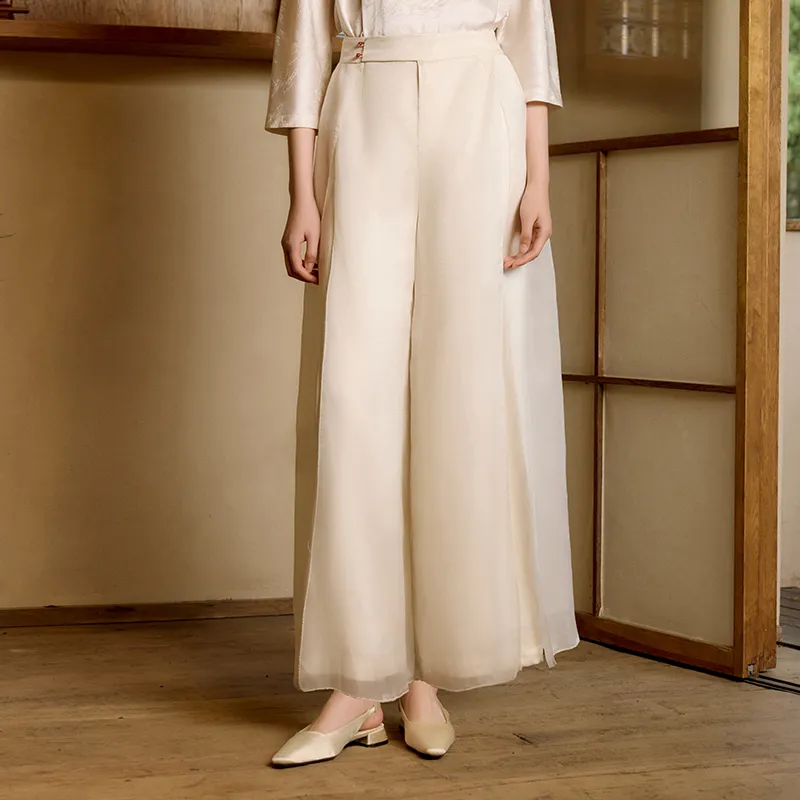 Ginger Casual Pants Women's Qilin White-1