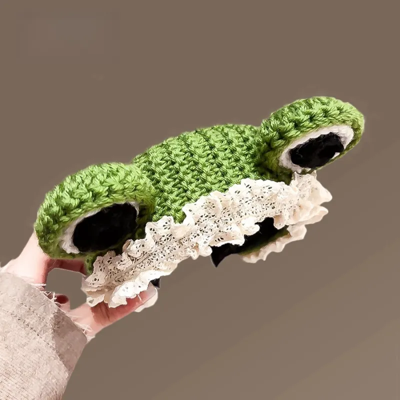 TBoML Knitting Wool Headbands Women's Green/Khaki-3