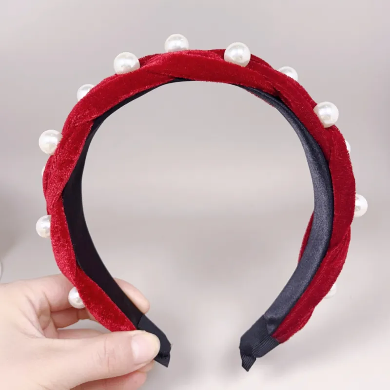 TBoML Faux Pearl Headbands Women's-2