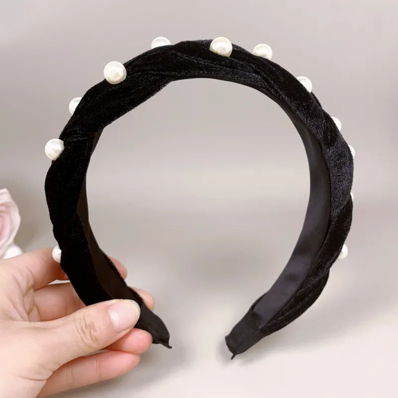 TBoML Faux Pearl Headbands Women's-5