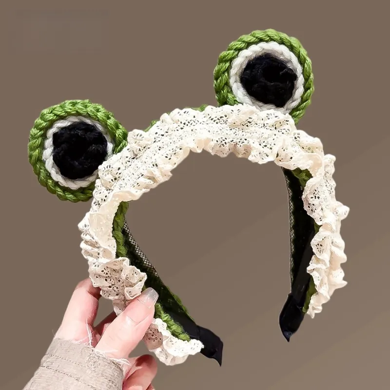 TBoML Knitting Wool Headbands Women's Green/Khaki-1