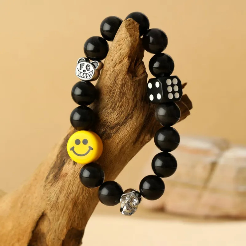 *EVAE+MOB Obsidian Bracelets Unisex-2