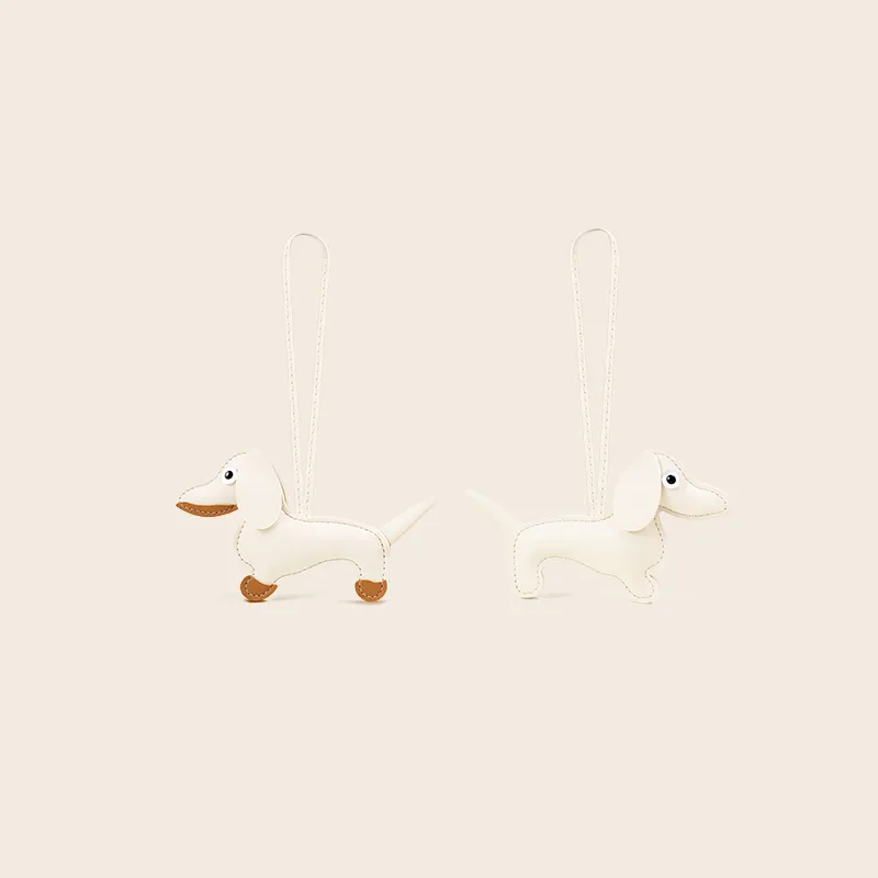 Jinnew PU Leather Keychains Unisex 8cm High-10