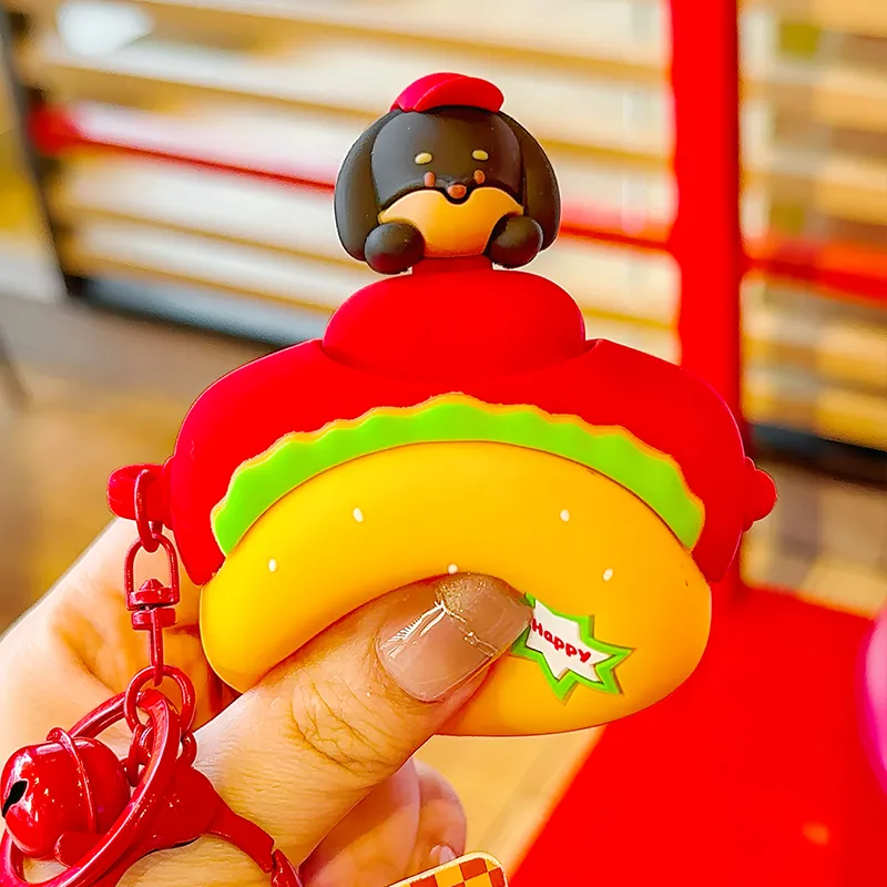 Jinnew Silicone Keychains Unisex-2