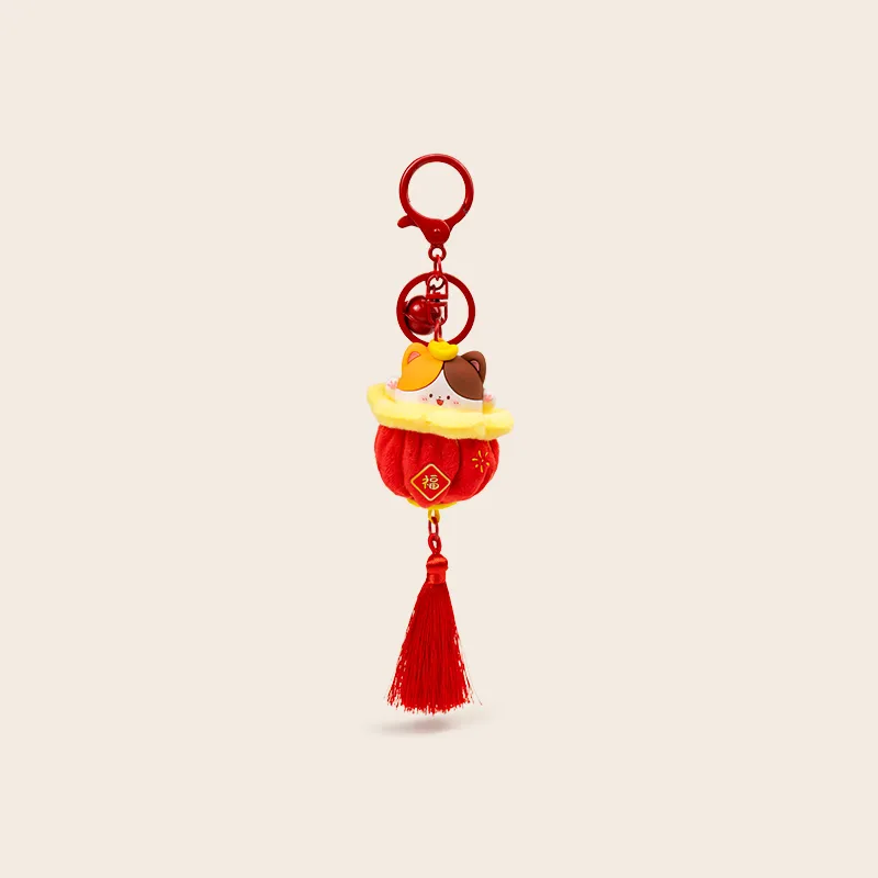 Jinnew Cute Kitten Plush Pendant Keychains Unisex-2