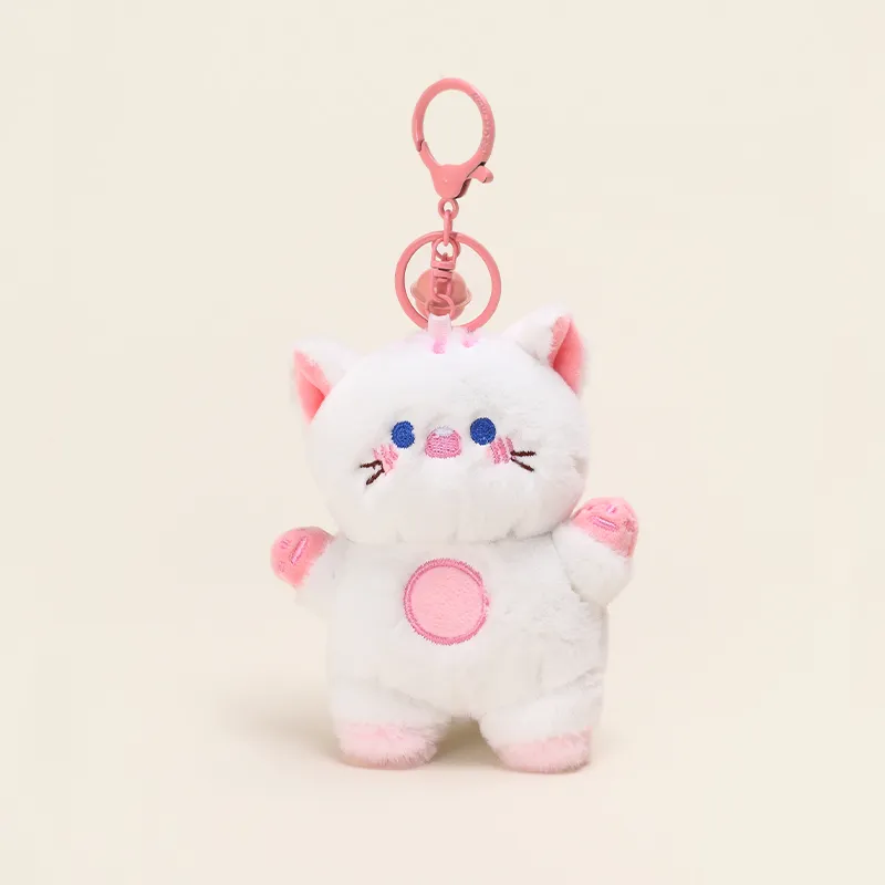 Jinnew Plush Pendants Unisex Grey/Pink/Yellow/Brown-5