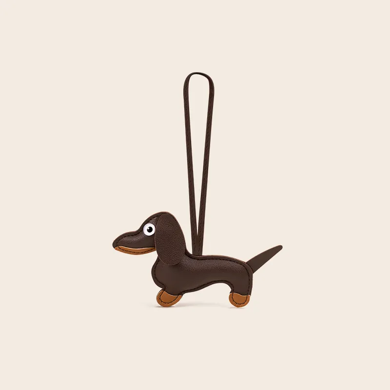 Jinnew PU Leather Keychains Unisex 8cm High-5