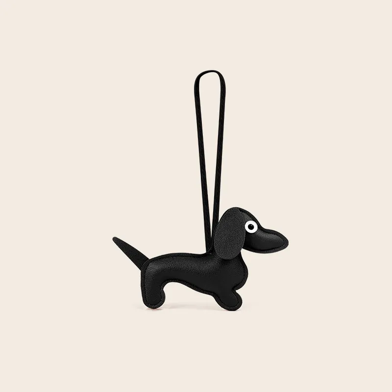 Jinnew PU Leather Keychains Unisex 8cm High-3