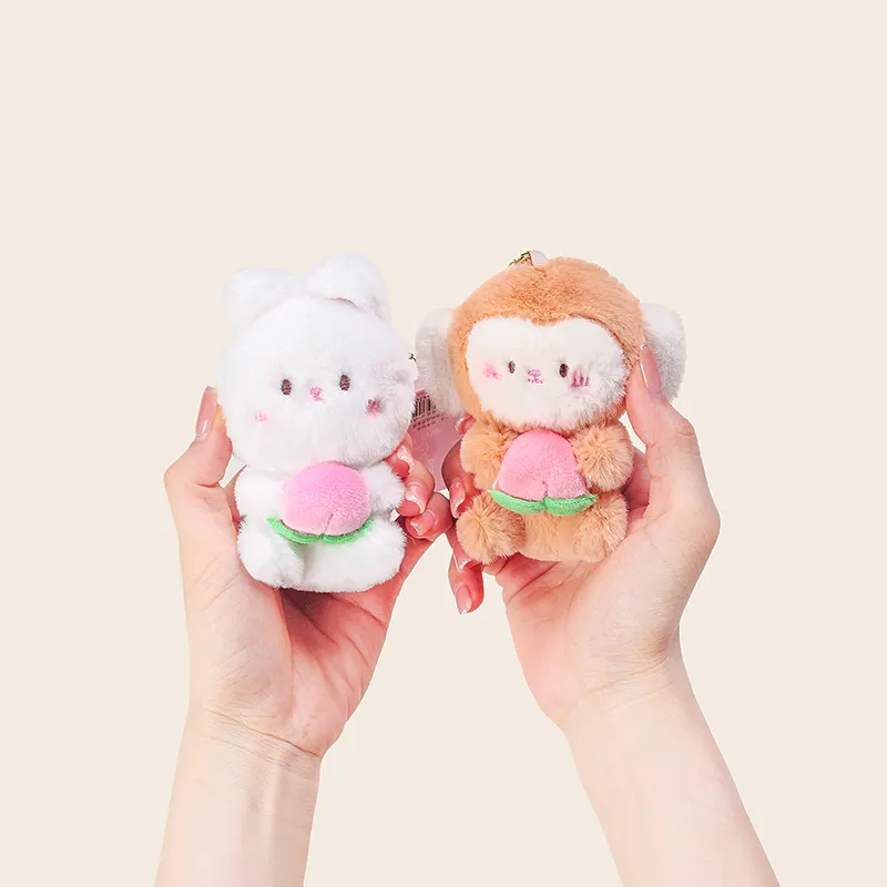 Jinnew Plush Pendants Unisex White-3