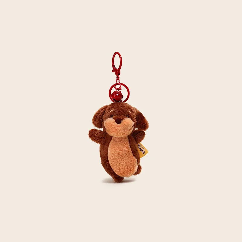 Jinnew Plush Keychains Unisex Black-5
