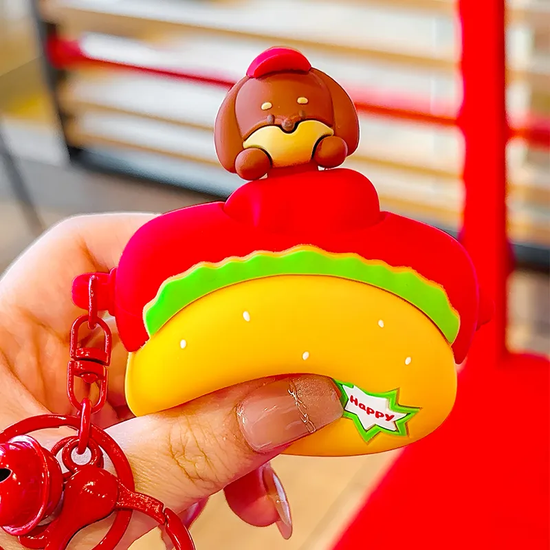 Jinnew Silicone Keychains Unisex-6