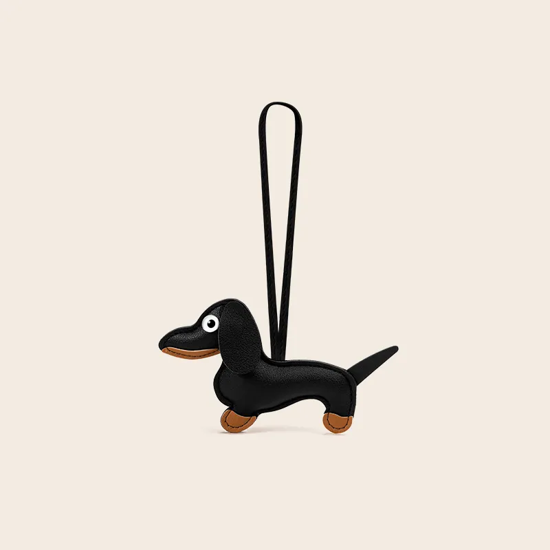 Jinnew PU Leather Keychains Unisex 8cm High-1