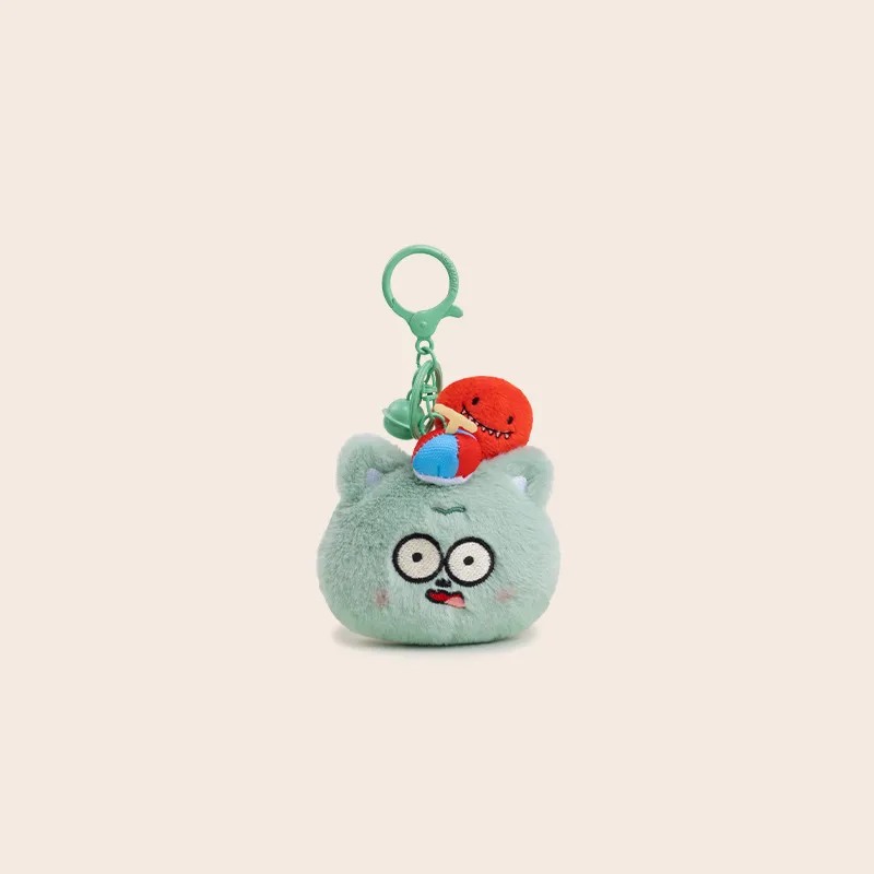 Jinnew Plush Pendant Keychains Unisex Bronze-1