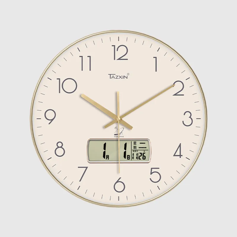 WEESHI Radio Movement Automatic Wall Clock With White Dial, No Manual Time And Date Adjustment Needed. All Unisex-5
