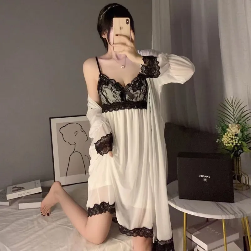 XIUDAI Pajama Set Women's White-1