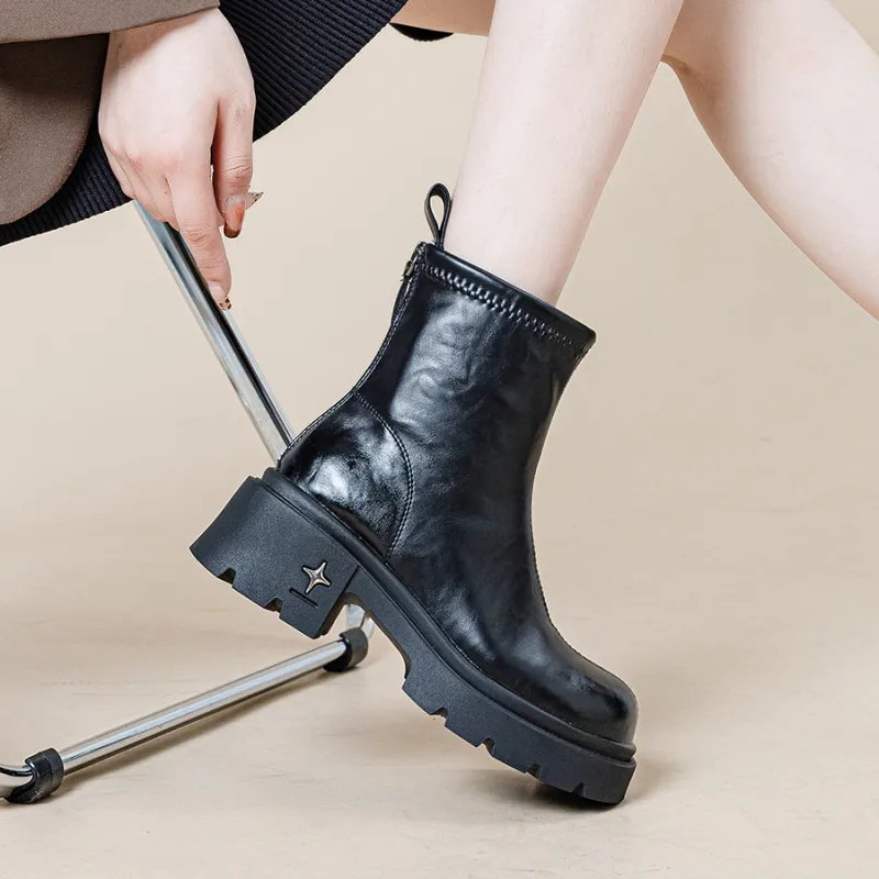 JNLVWA Ankle Boots Women's Black-4