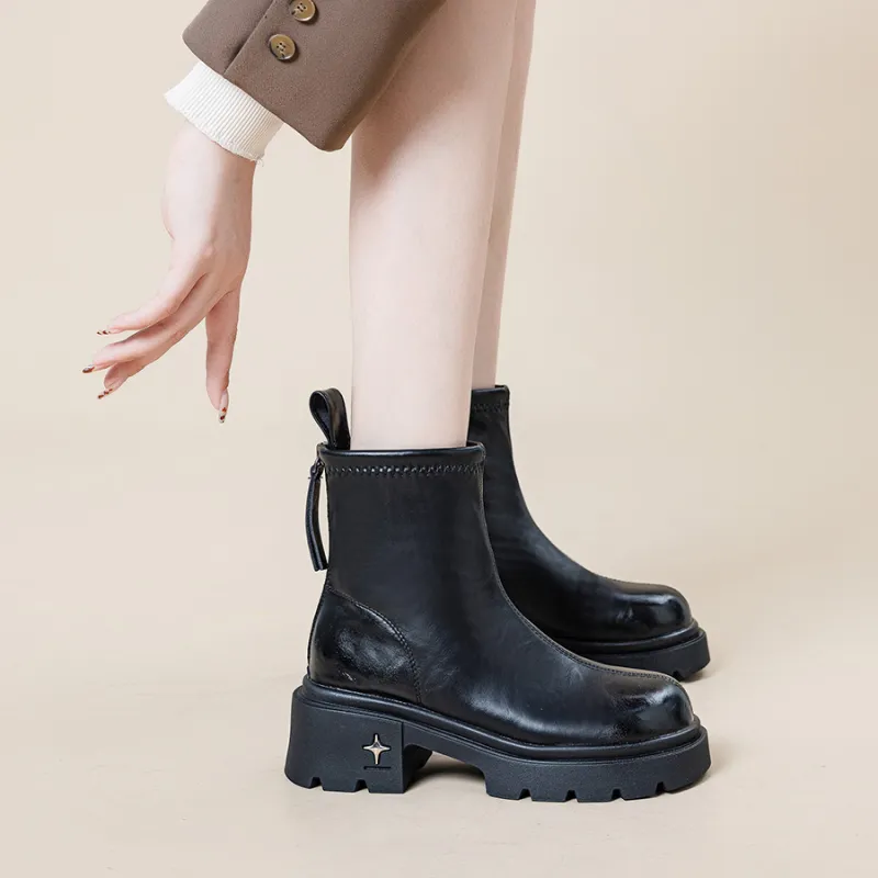 JNLVWA Ankle Boots Women's Black-1