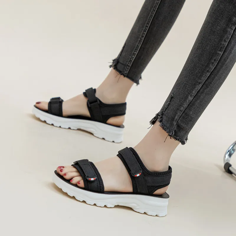 JNLVWA Beach Sandals Women's Beige/Black-8