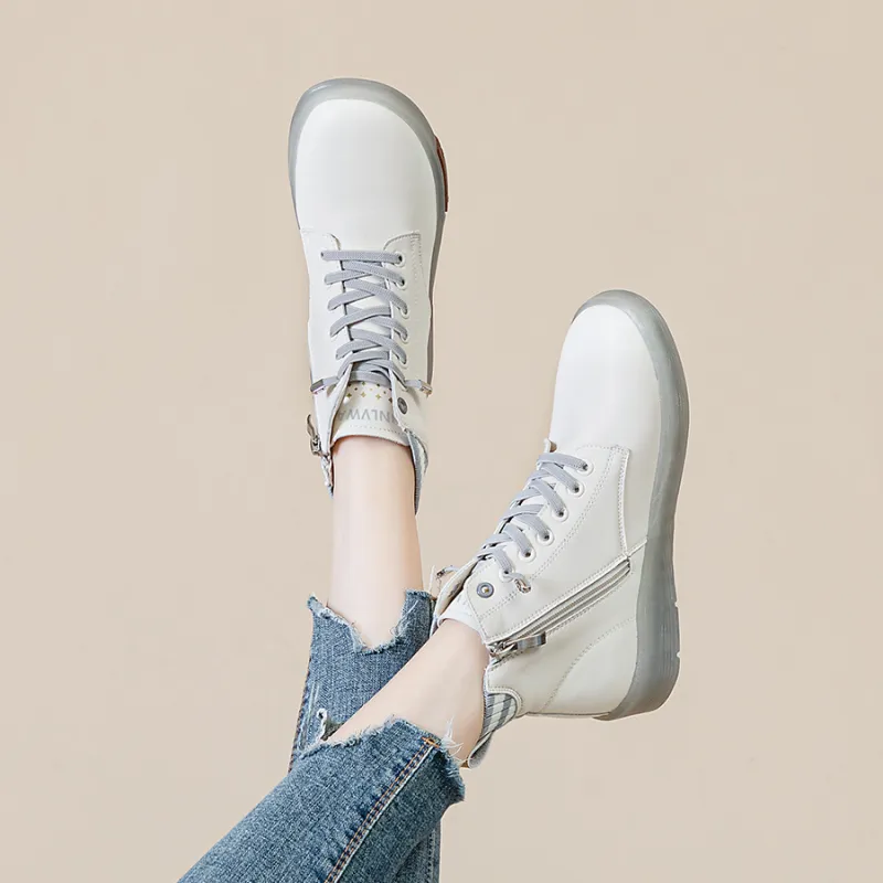 JNLVWA Ankle Boots Women's Beige Black/Beige Gray-7