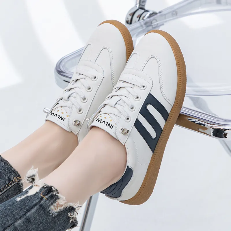 JNLVWA Anti-Slip Wear-Resistant Lightweight Breathable Low-Top Skateboard Shoes Women's-5