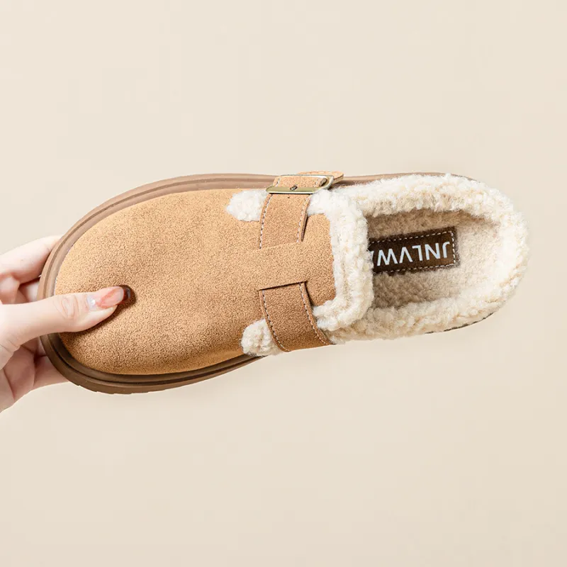 JNLVWA Rubber Sole Abrasion Resistant Slip Resistant Wrap toe Slippers Women's-9