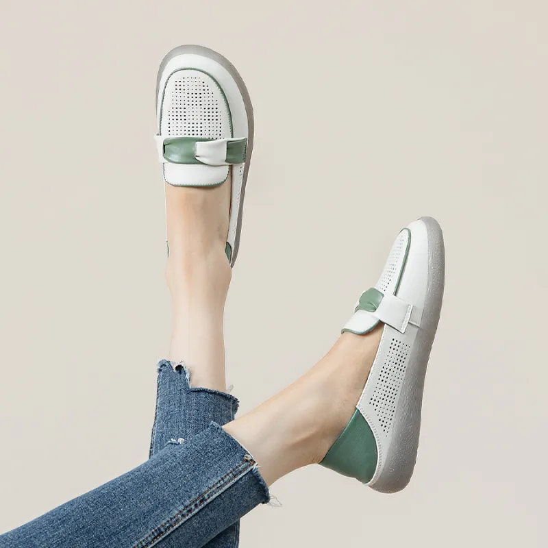 JNLVWA Loafers Women's Green/Black/Beige-4