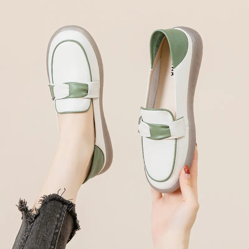 JNLVWA Loafers Women's Green/Black/Beige-17