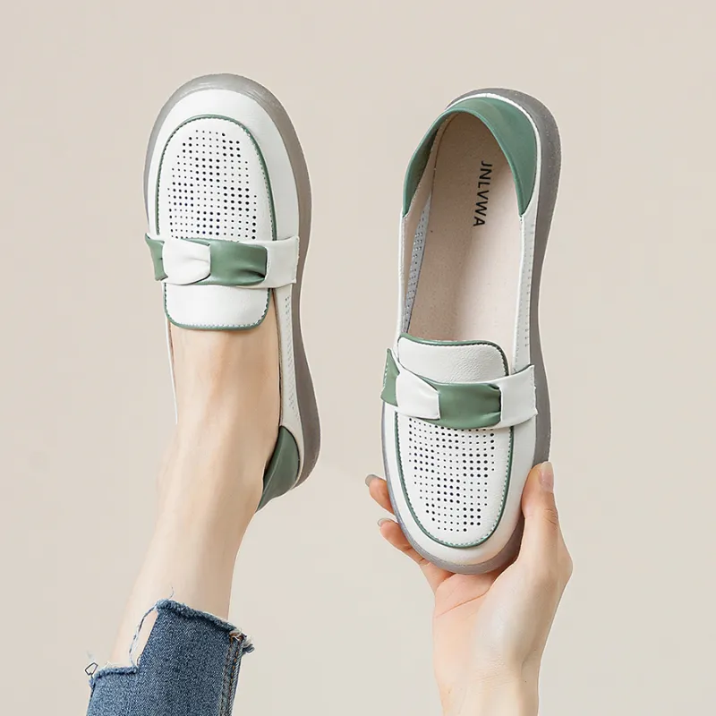 JNLVWA Loafers Women's Green/Black/Beige-3