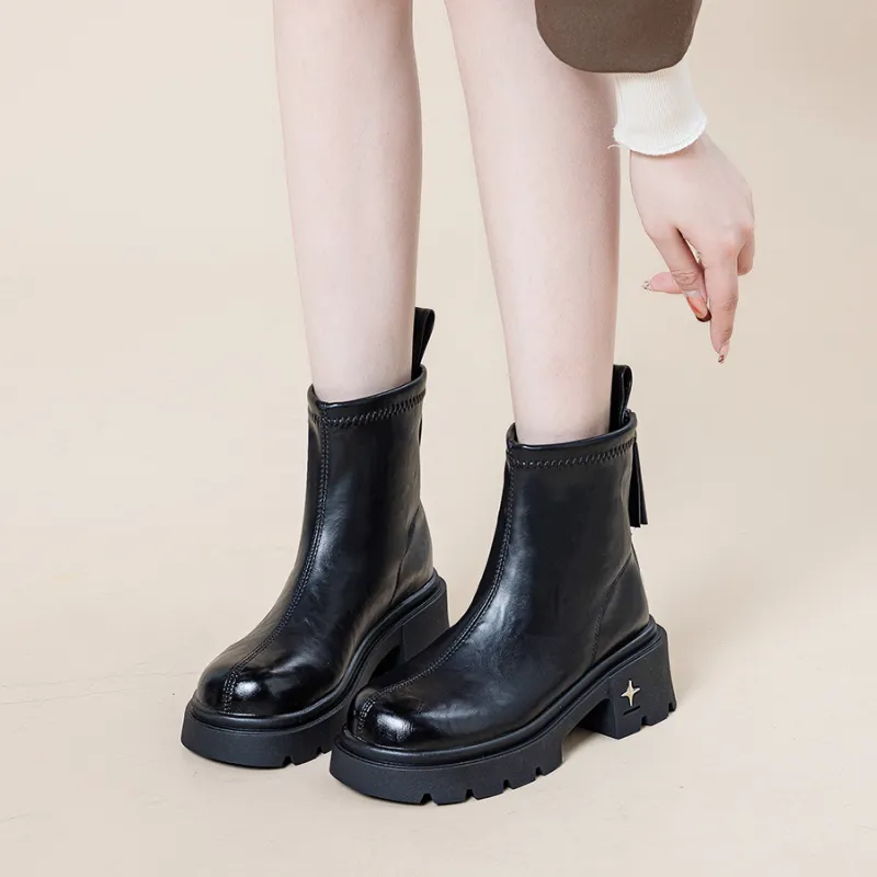 JNLVWA Ankle Boots Women's Black-5